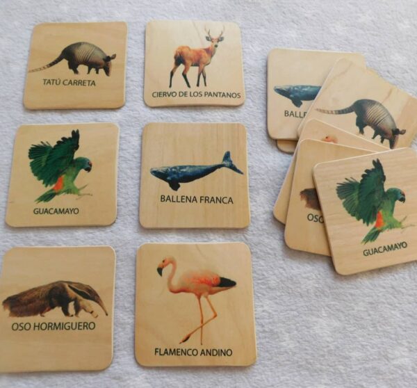Juego de memoria x12 piezas FICHAS GRANDES - Image 2