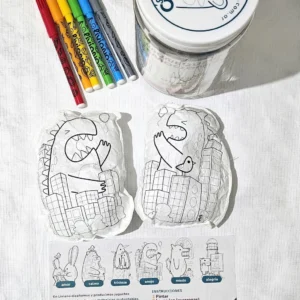 Muñequito emociones para pintar y lavar