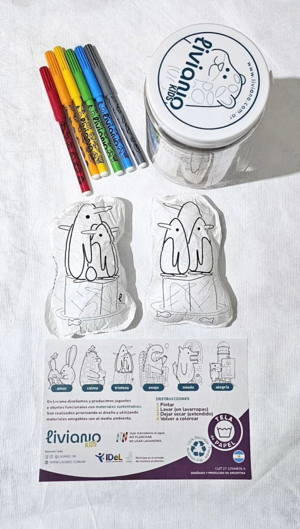 Muñequito emociones para pintar y lavar - Image 2