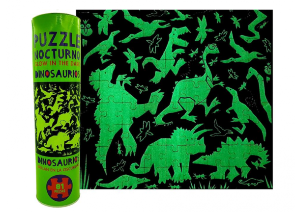 Puzzle Fluorescente Dinosaurios