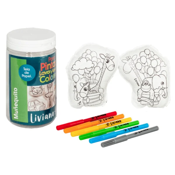 Muñequito para pintar y lavar