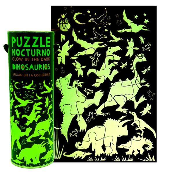 Puzzle Fluorescente Dinosaurios 24 piezas