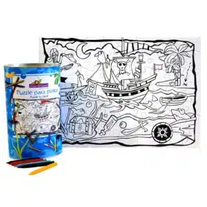 piratas puzzle para pintar